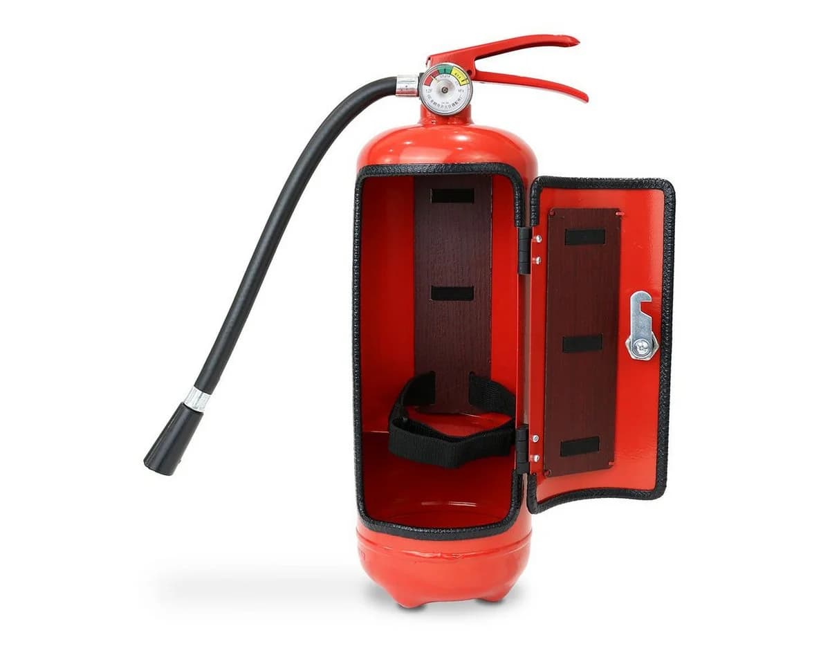 Divit Deko-Wandregal Minibar Feuerlöscher Design Rot - Bild 4