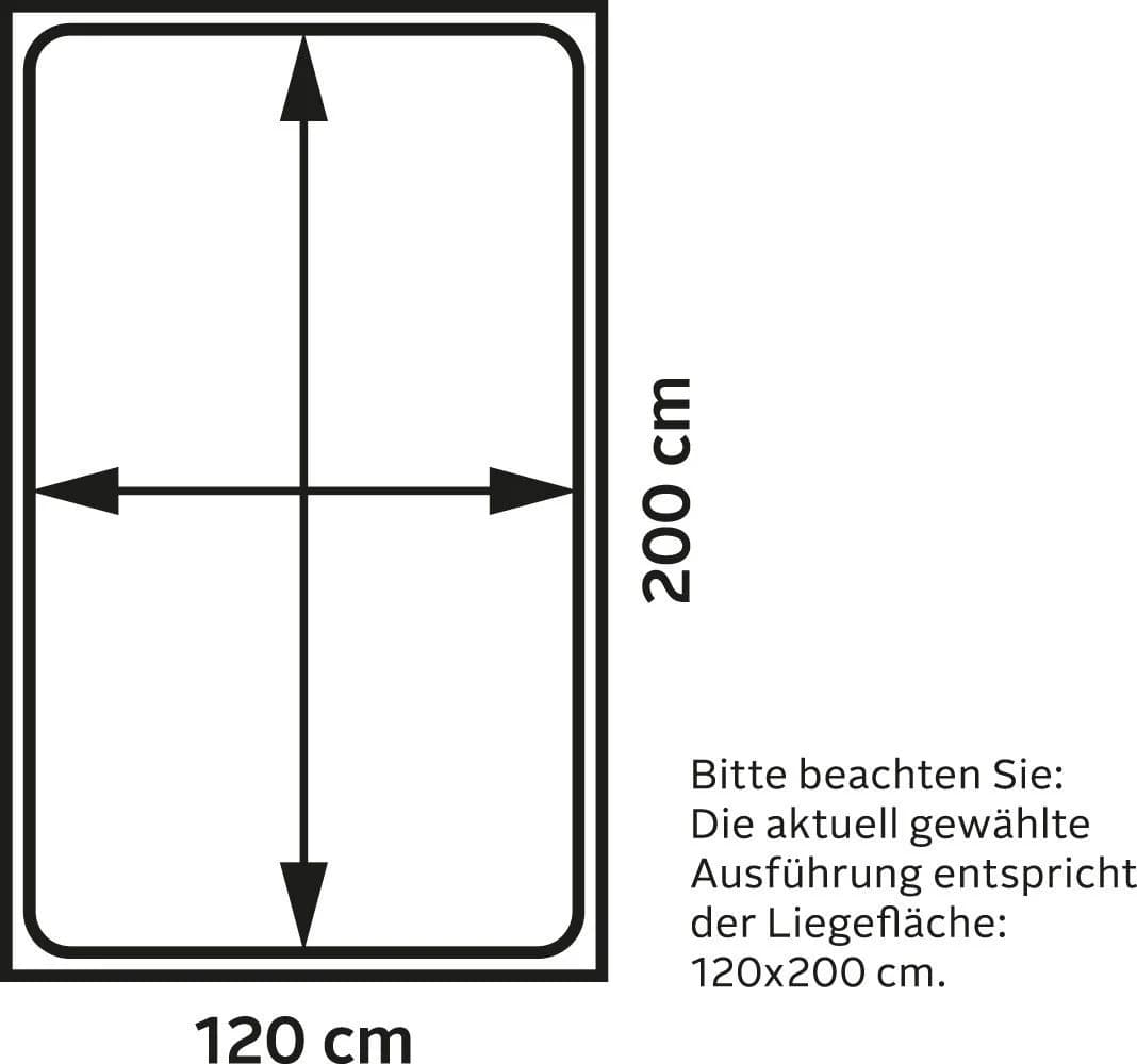 Westfalia Schlafkomfort Polsterbett Davos hellgrau mit Bettkasten - Bild 5