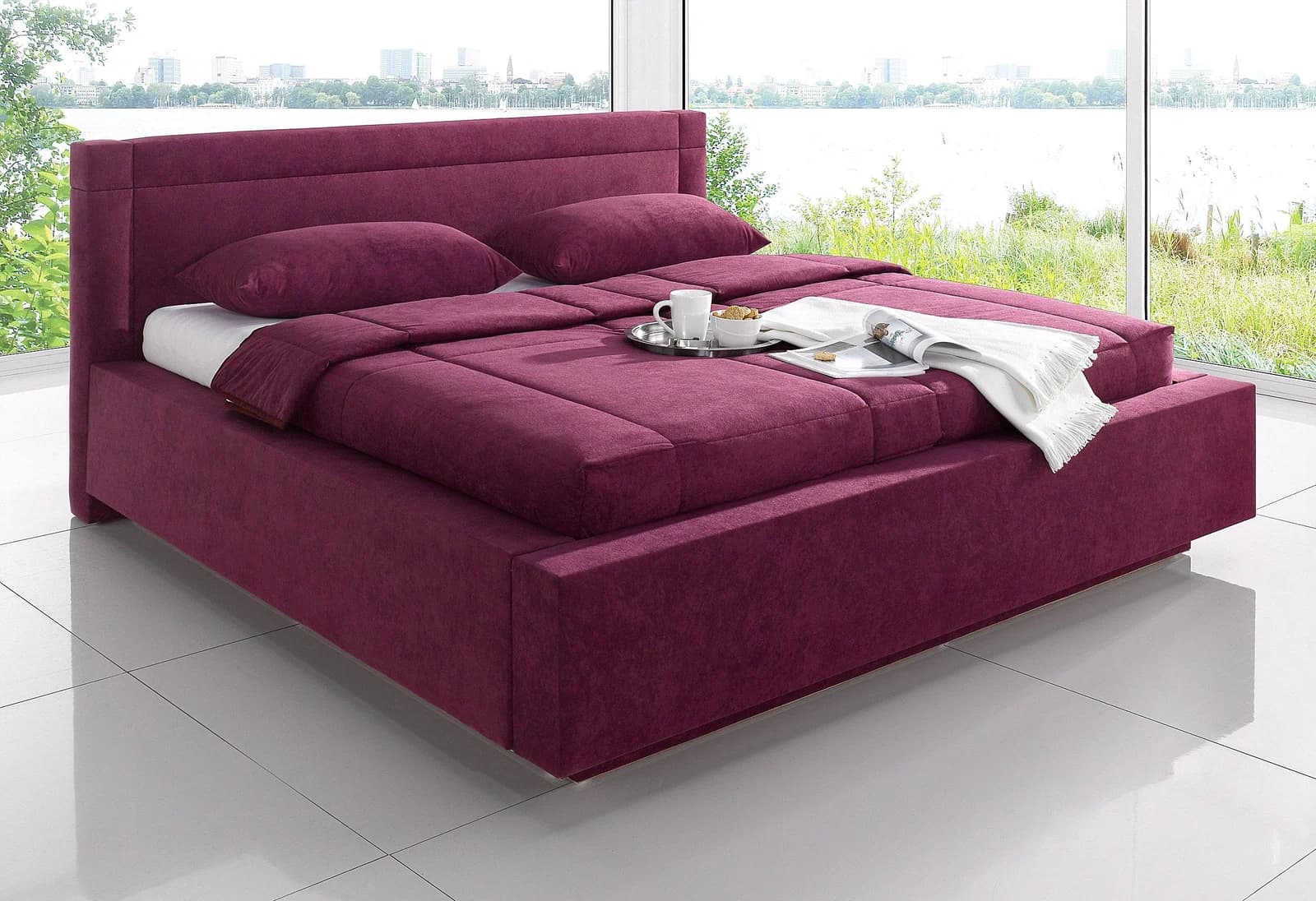 WESTFALIA Tagesdecke Lila Beere Polyester 170x220 cm