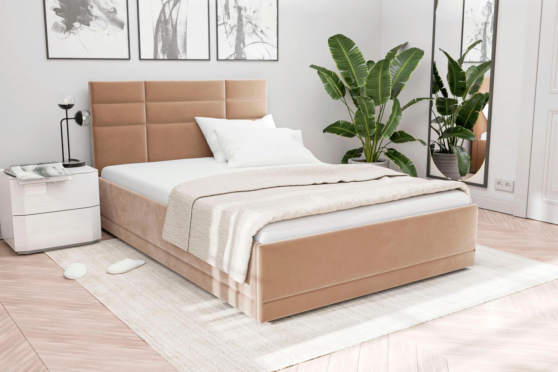 Westfalia Schlafkomfort Polsterbett Prag Beige