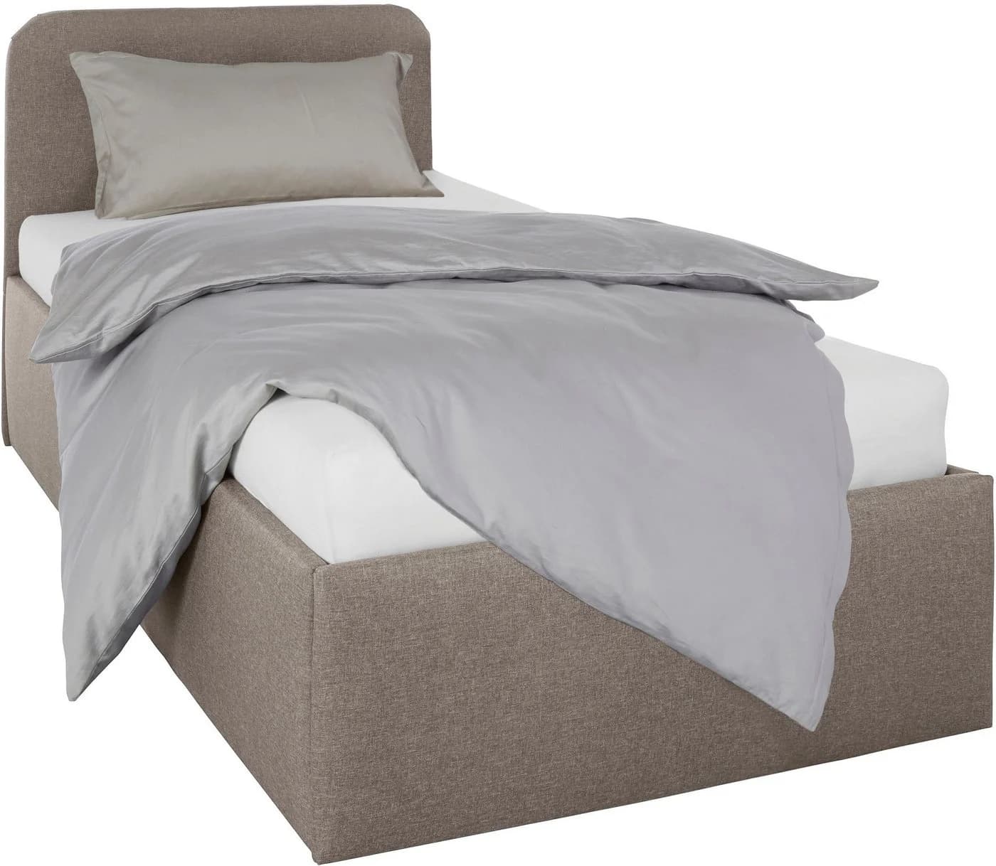 Westfalia Schlafkomfort Polsterbett Rostock Beige/Braun Modern
