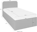 Westfalia Schlafkomfort Polsterbett Rostock Beige/Braun Modern Bild 5