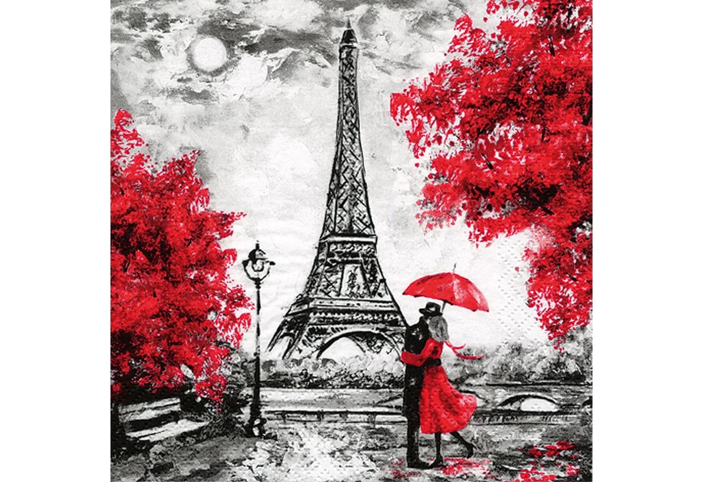 ti-flair Papierserviette 3-lagig Romantik Eiffelturm 20 Stück