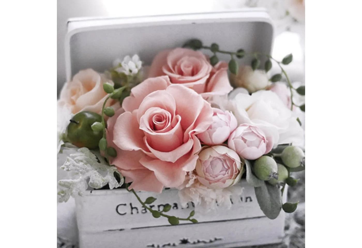 ti-flair Papierserviette 3-lagig Rosen-Motiv Vintage Rosa 20 Stück