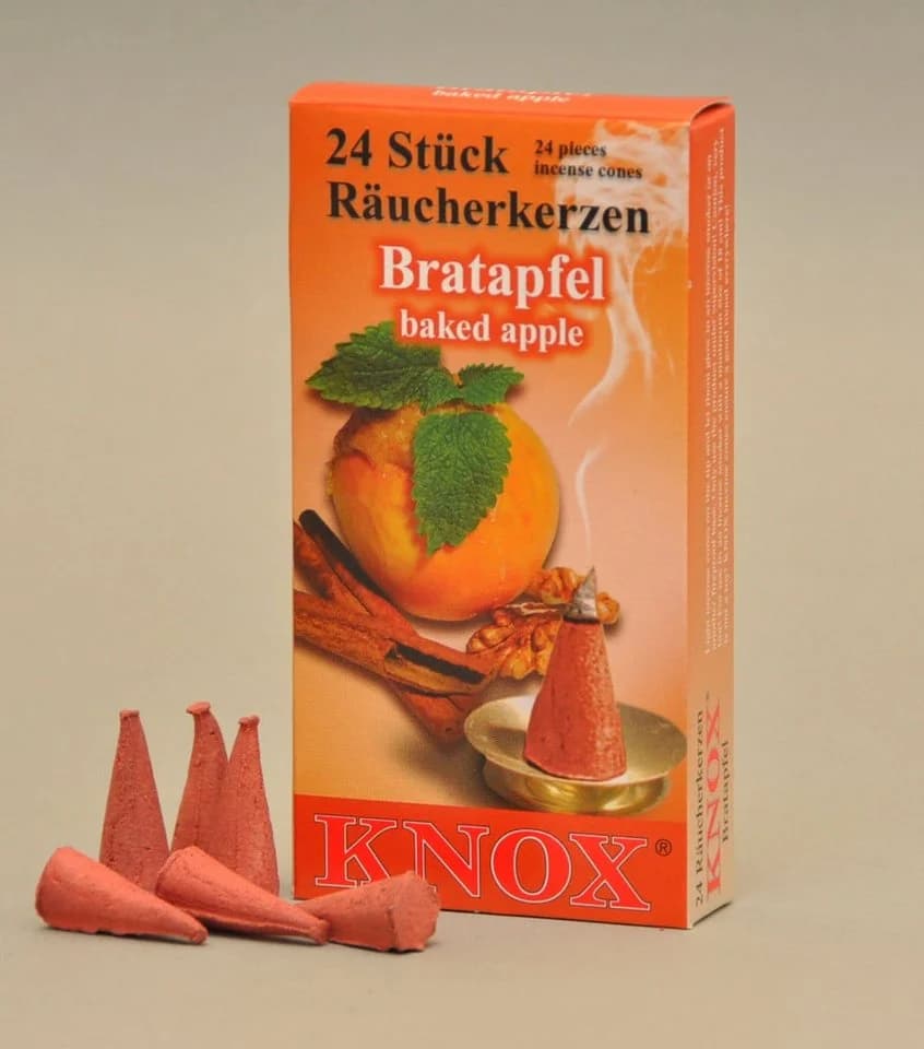 KNOX Räucherkerzen Bratapfel 24 Stück Größe M