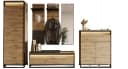 Compleo Garderoben-Set LIMA Loft Stil Schwarz/Eiche Bild 1