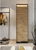 Compleo Kleiderschrank für den Flur LIMA, Öffnungssystem push to open, LED-Beleuchtung Loft Stil Bild 2
