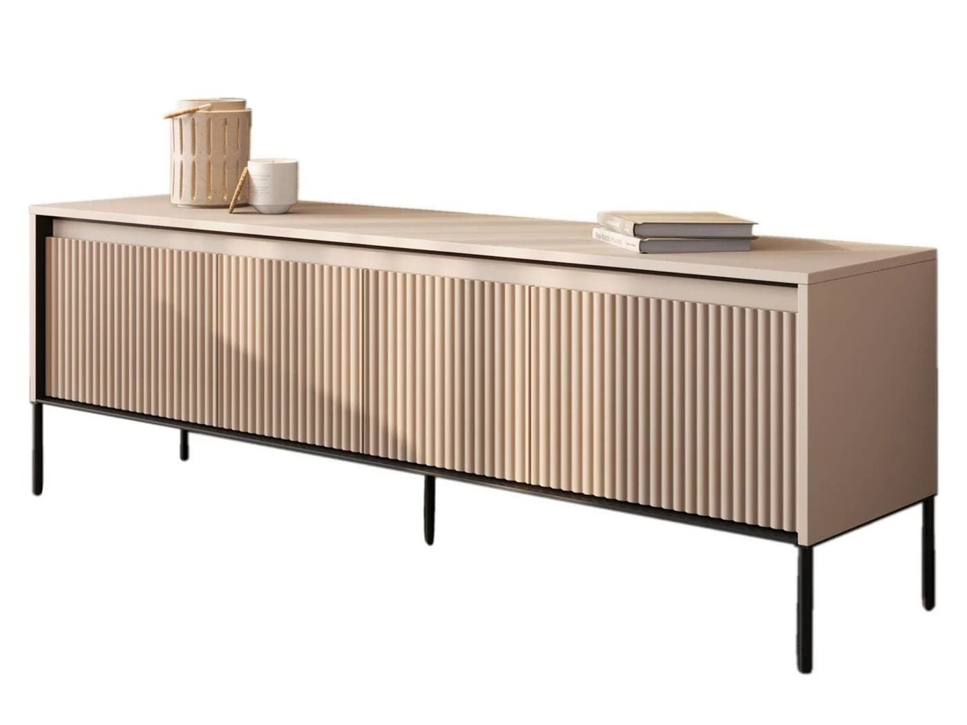 Compleo TV-Schrank FLORE Beige 4 Türen Push-to-open - Bild 2