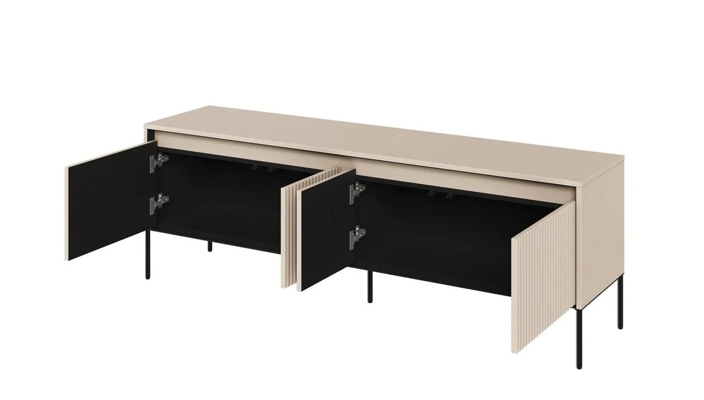 Compleo TV-Schrank FLORE Beige 4 Türen Push-to-open - Bild 3