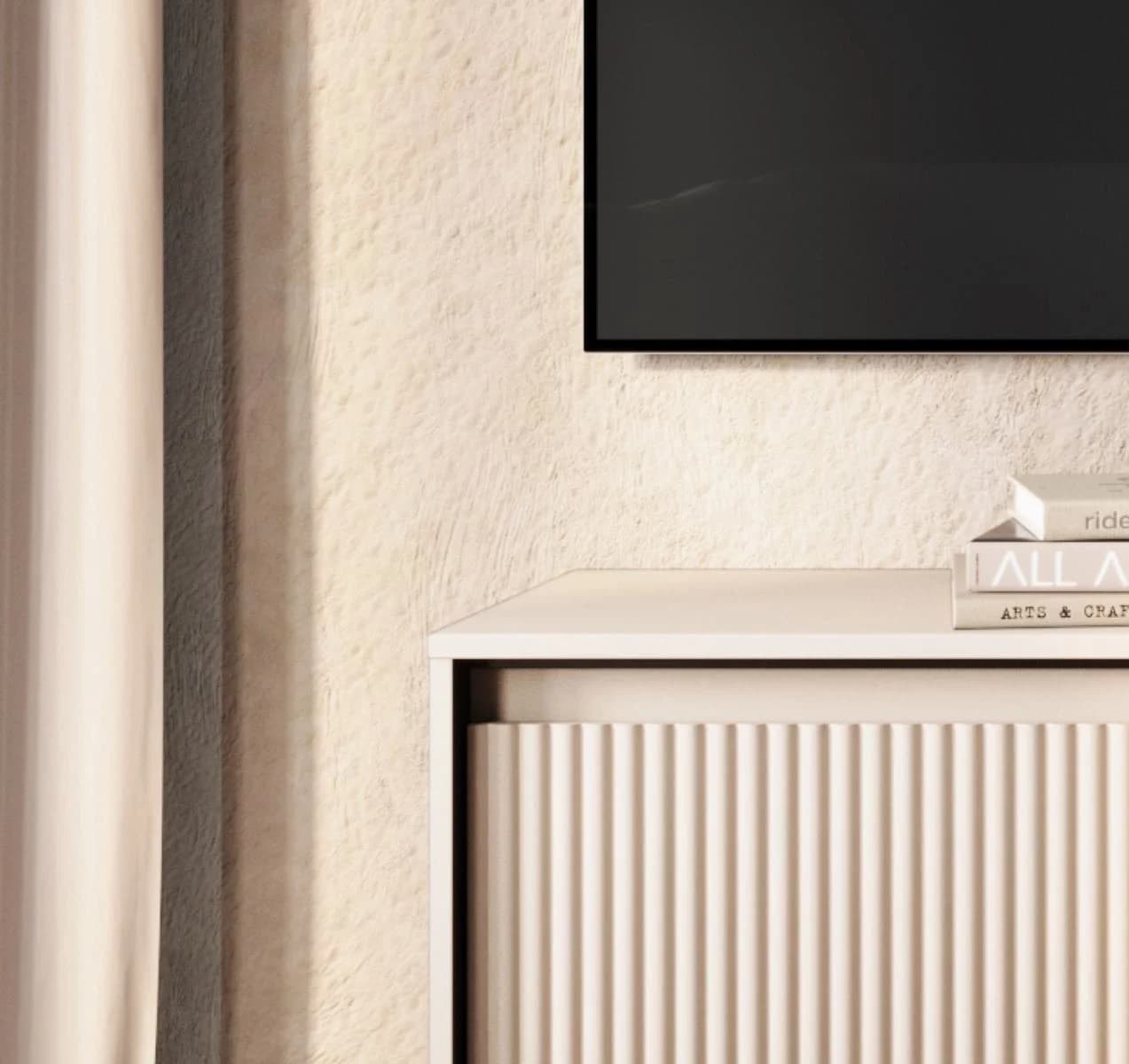 Compleo TV-Schrank FLORE Beige 4 Türen Push-to-open - Bild 5