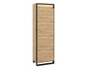 Compleo Kleiderschrank LIMA Schwarz Push-to-Open Modern Loft Bild 2