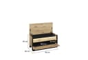 Compleo Garderoben-Set LIMA Loft Schwarz Eiche artisan mit LED Bild 5