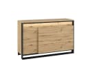 Compleo Kommode LIMA Sideboard 4 Schubladen Schwarz Modern Loft Bild 2