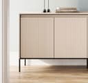 Compleo Kommode FLORE Beige mit 4 Türen und Metallfüßen Bild 4