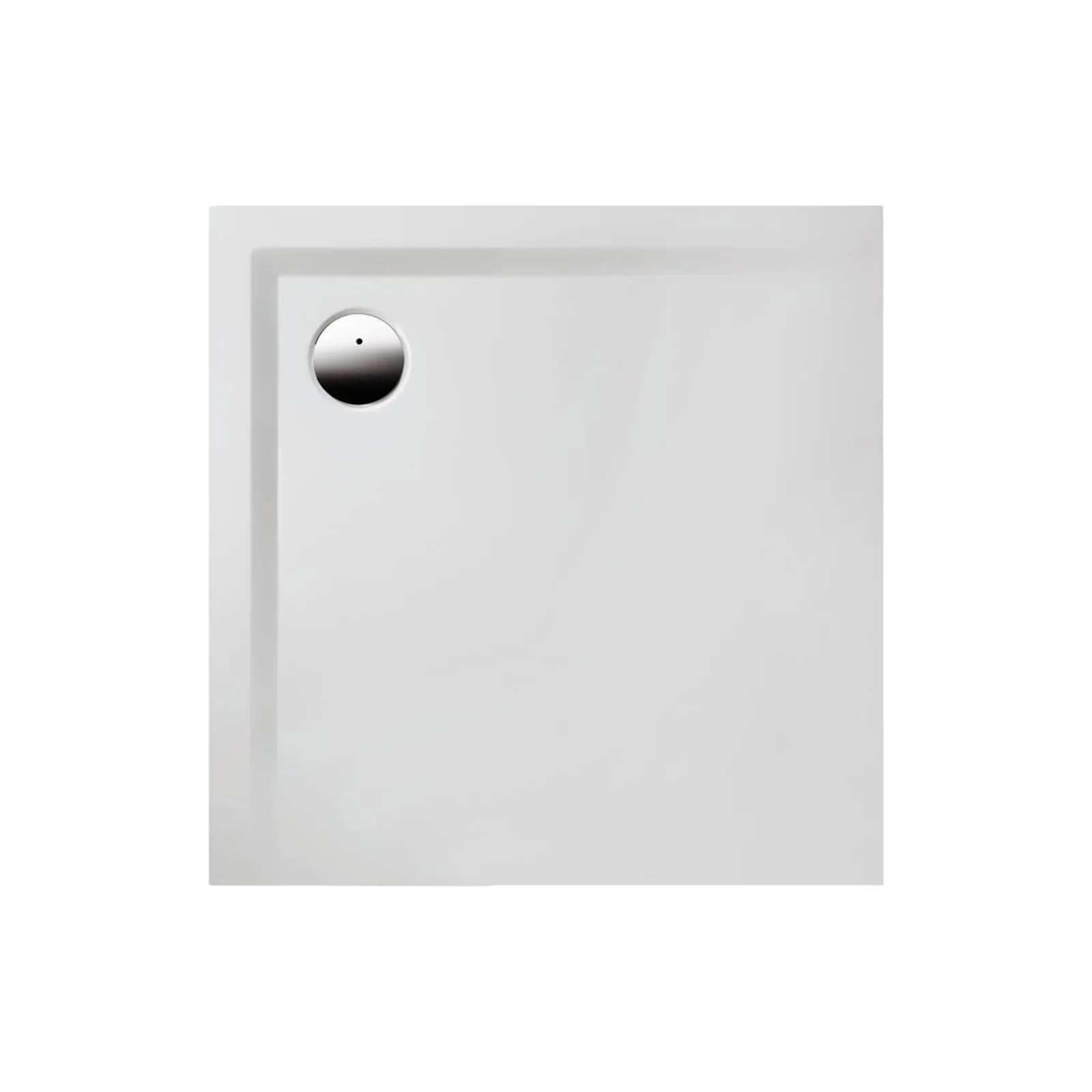 Hoesch Muna Mineralguss-Duschwanne 80x80cm Weiß Matt
