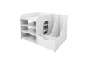 JEOBEST Regal-Schreibtisch Schreibtischorganizer Briefablage Stapelbar Dokumentenablage Bild 3