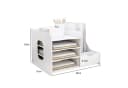 JEOBEST Regal-Schreibtisch Schreibtischorganizer Briefablage Stapelbar Dokumentenablage Bild 5