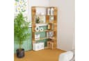 JEOBEST Eckregal 5-stufiges Bücherregal Modernes Display Unit Bild 1