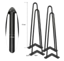 JEOBEST Tischbein 4er Set Haarnadel Metall Schwarz Bild 1
