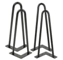 JEOBEST Tischbein 4er Set Haarnadel Metall Schwarz Bild 3