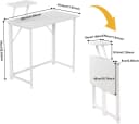 JEOBEST Kleiner Faltbarer Schreibtisch Platzsparend Bild 3