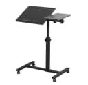 JEOBEST Laptoptisch Beistelltisch Höhenverstellbar Schwarz Bild 1