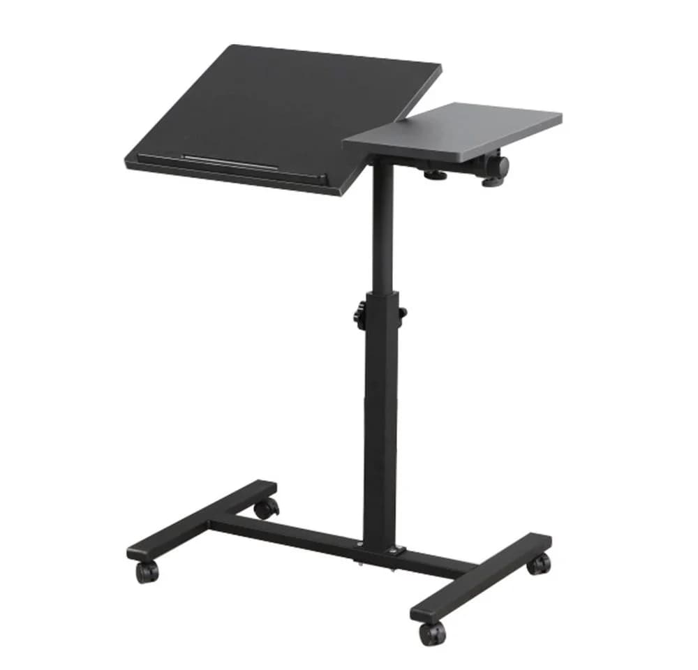 JEOBEST Laptoptisch Beistelltisch Höhenverstellbar Schwarz