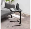 JEOBEST Laptoptisch Höhenverstellbar Beistelltisch Klappbar Schwarz Bild 1
