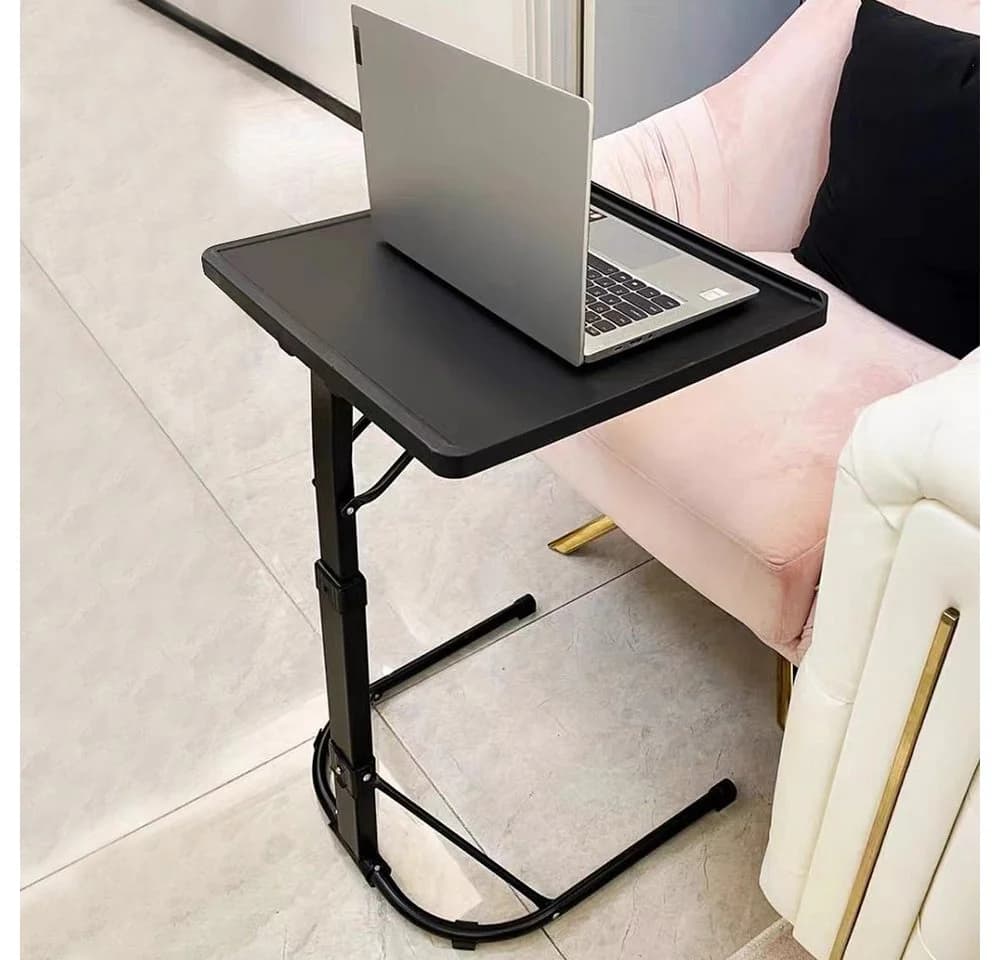 JEOBEST Laptoptisch Höhenverstellbar Beistelltisch Klappbar Schwarz - Bild 3