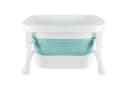 JEOBEST Faltbare Babybadewanne Blau mit Duschhocker Bild 4