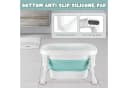 JEOBEST Faltbare Babybadewanne Blau mit Duschhocker Bild 5