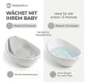 BabyBeFun Babybadewanne mit Safety-Pad Weiß Rutschfest Bild 4