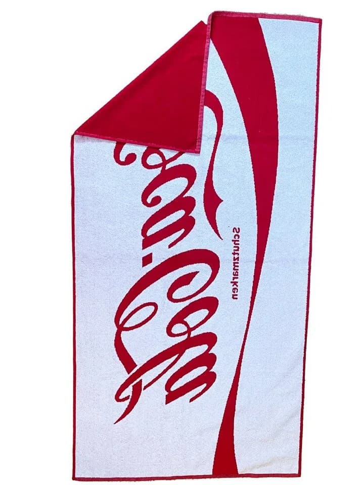 Coca Cola Original Strandtuch 100 % Baumwolle Retro-Design