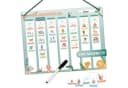 Mini Mindz Magnettafel Wochenplaner Kinder Grün mit 200 Magneten Bild 2