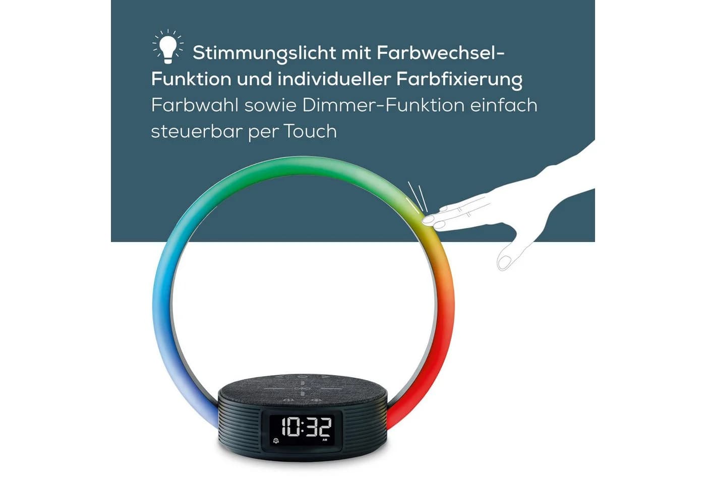 Beurer Lichtwecker WL 65 Wake up+Charge mit Schnellladestation, Wecker und Leselampe - Bild 3