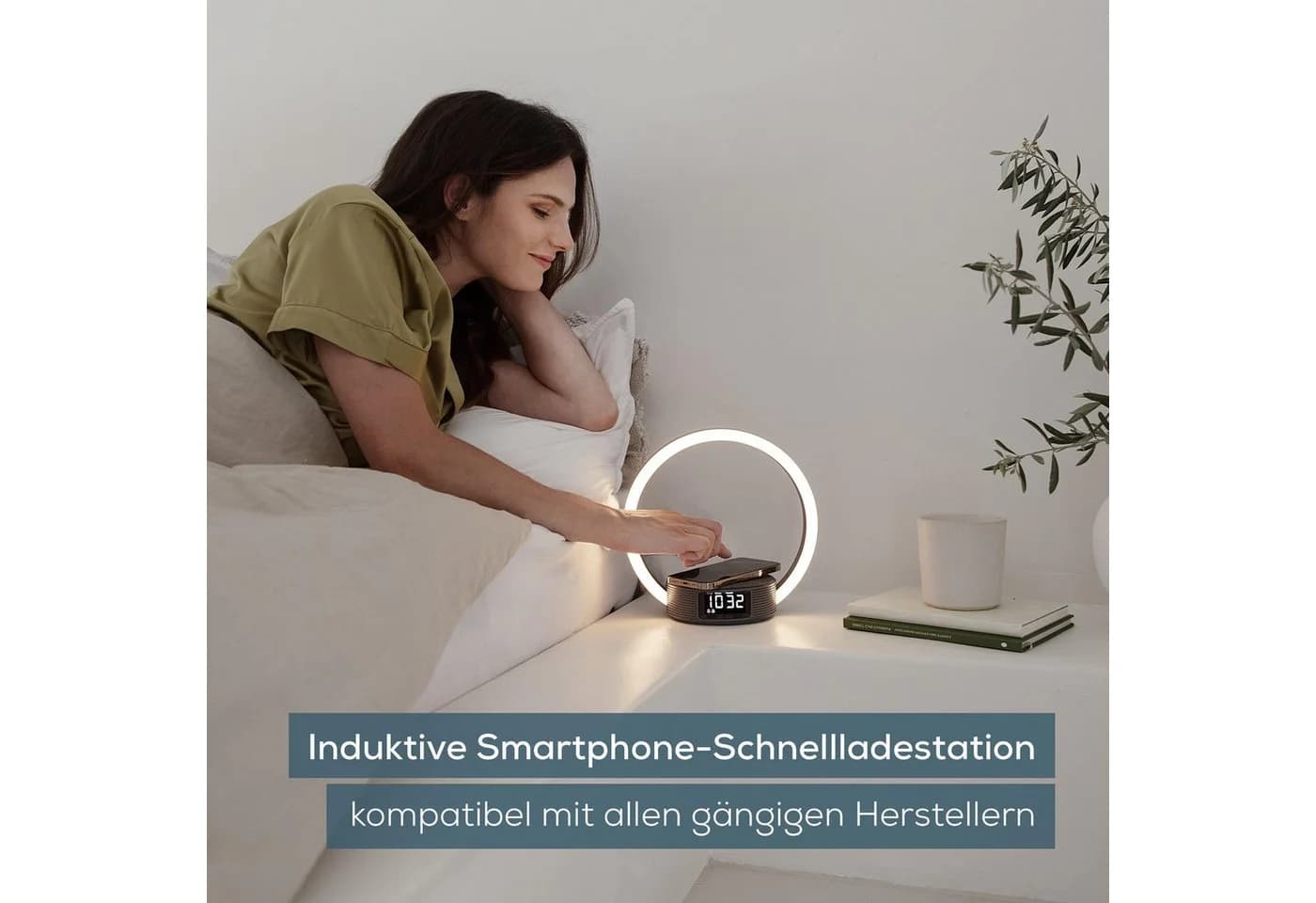 Beurer Lichtwecker WL 65 Wake up+Charge mit Schnellladestation, Wecker und Leselampe - Bild 5
