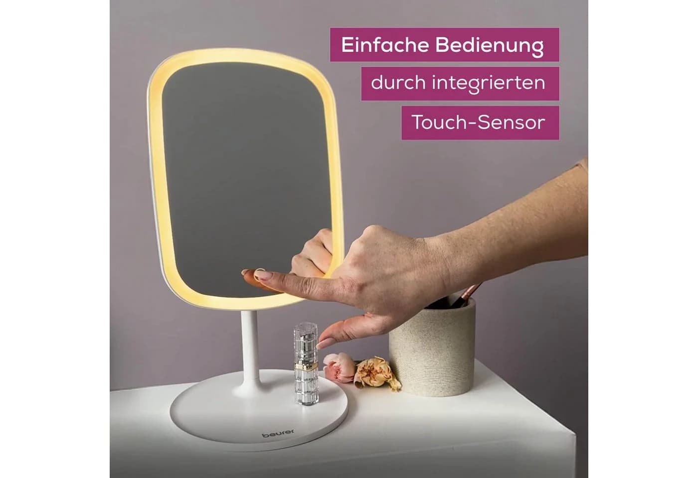 Beurer Kosmetikspiegel BS 47 beleuchtet mit Magnethalterung - Bild 3