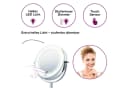 Beurer Kosmetikspiegel BS 55 beleuchteter Kosmetikspiegel mit 7-facher Vergrößerung, Beauty-Spiegel mit LED-Licht und Dimmfunktion, 2 Spiegelflächen Bild 4