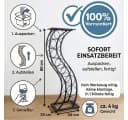 DanDiBo Weinregal Schwarz Metall Blumensäule Flaschenständer Elegance Bild 1