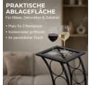 DanDiBo Weinregal Schwarz Metall Blumensäule Flaschenständer Elegance Bild 3