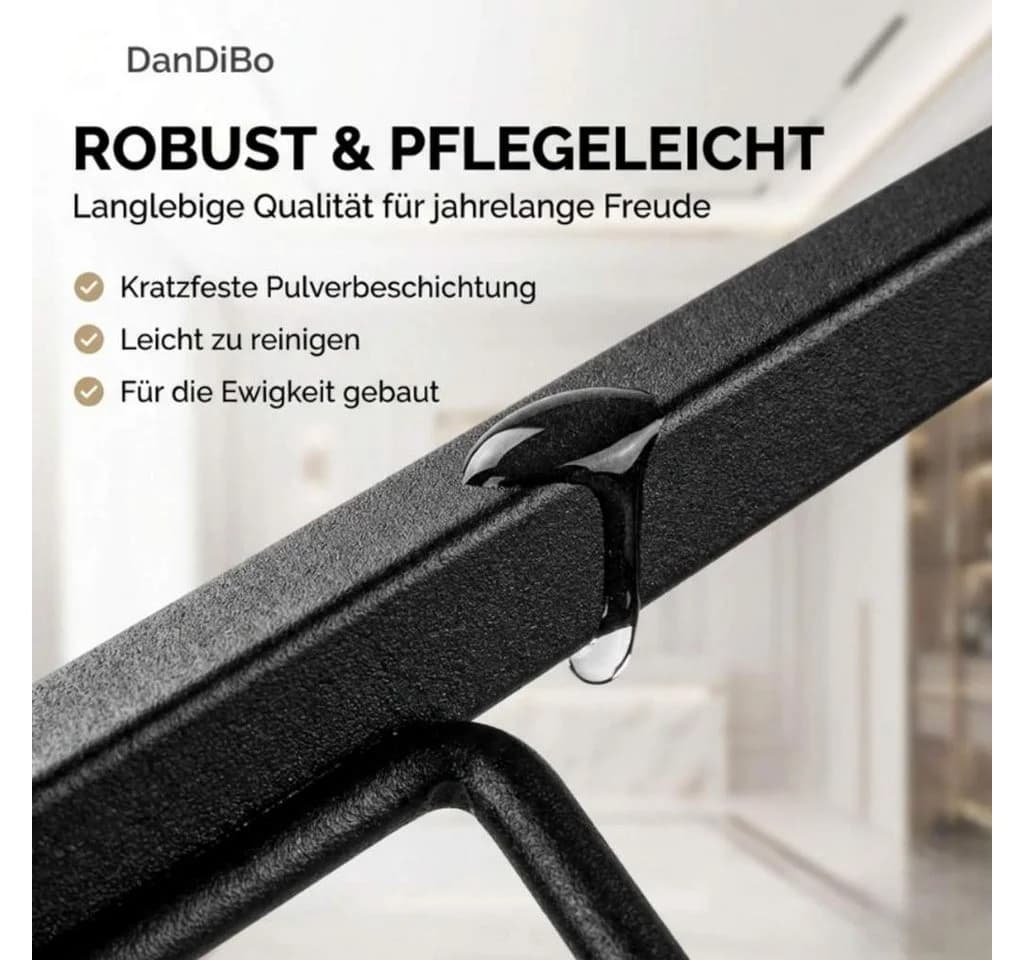 DanDiBo Weinregal Schwarz Metall Blumensäule Flaschenständer Elegance - Bild 4