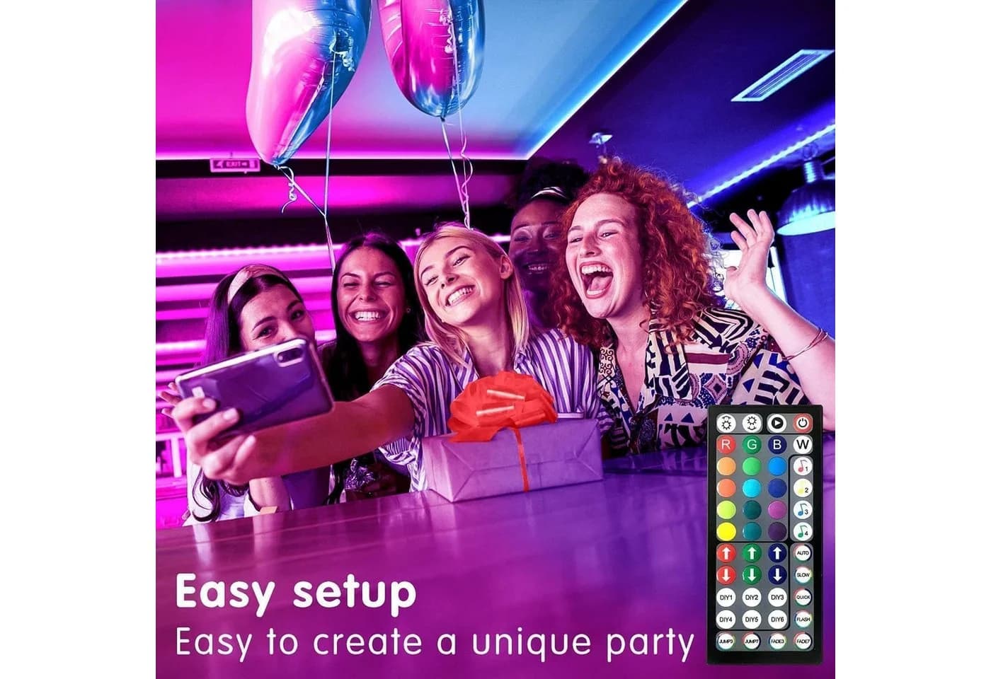 Athlix RGB LED-Streifen mit App-Steuerung & Musikmodus
