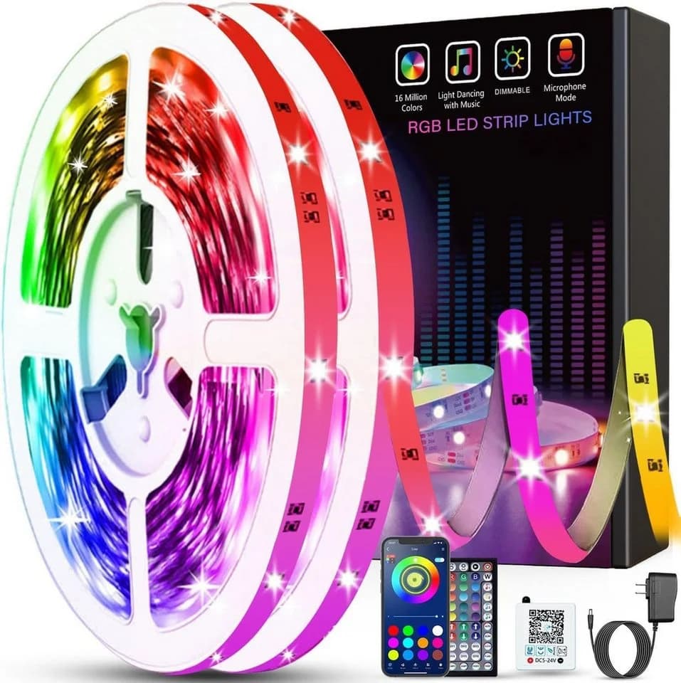 Athlix RGB LED-Streifen mit App-Steuerung & Musikmodus - Bild 2