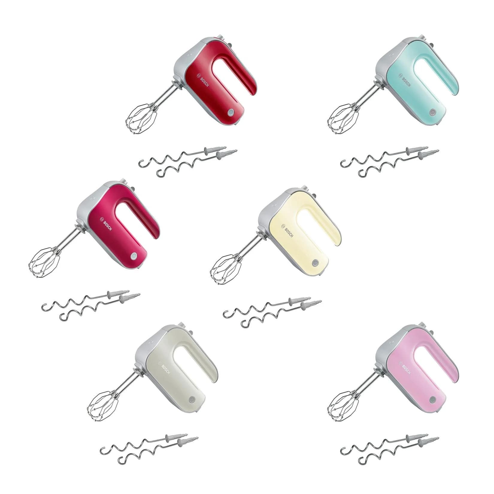 Bosch Handmixer Styline Colour MFQ40304 Rot/Silber 500 Watt