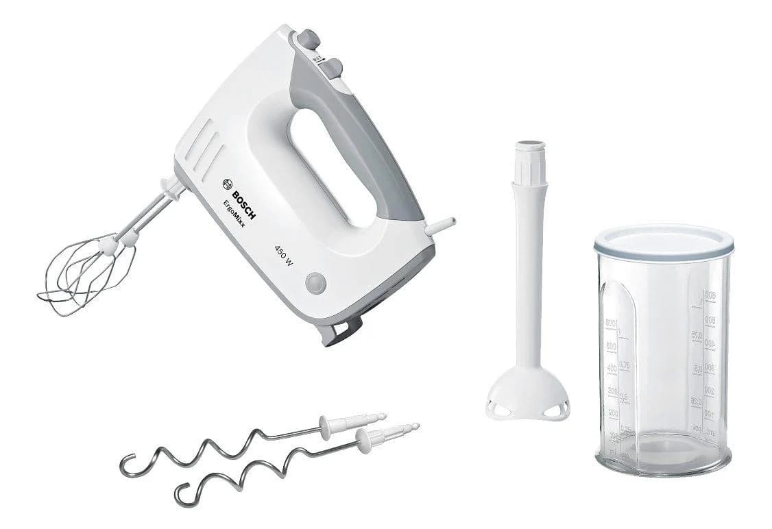 Bosch Handmixer ErgoMixx MFQ36440 450 Watt mit Mixfuß und Becher