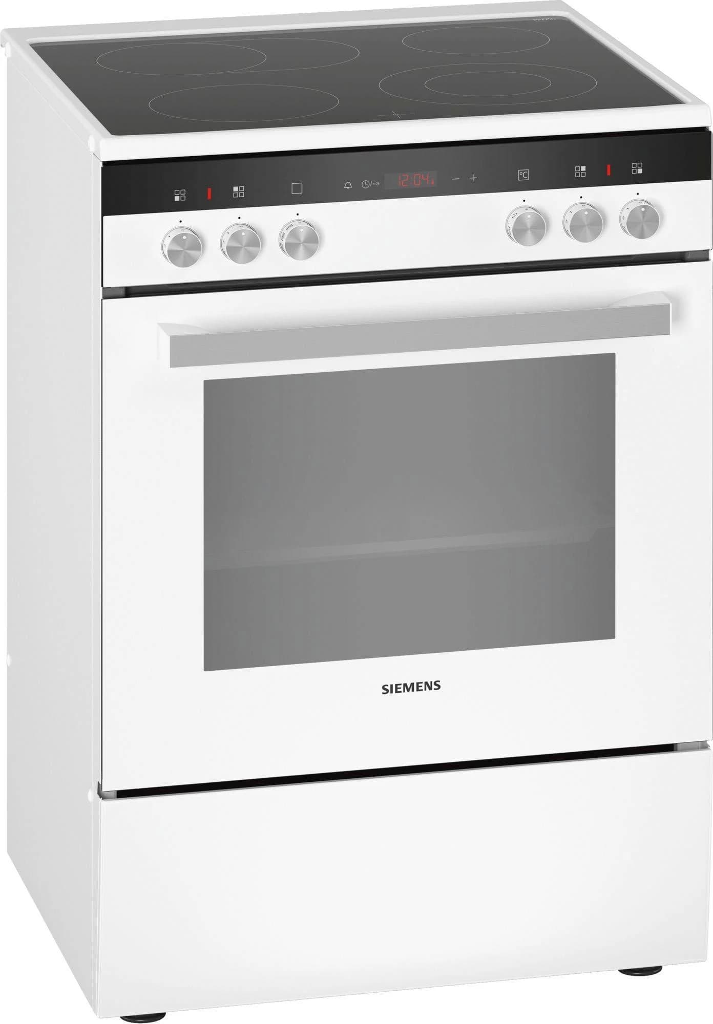 SIEMENS Elektro-Standherd HK9R3A220 Weiß 3D-Heißluft