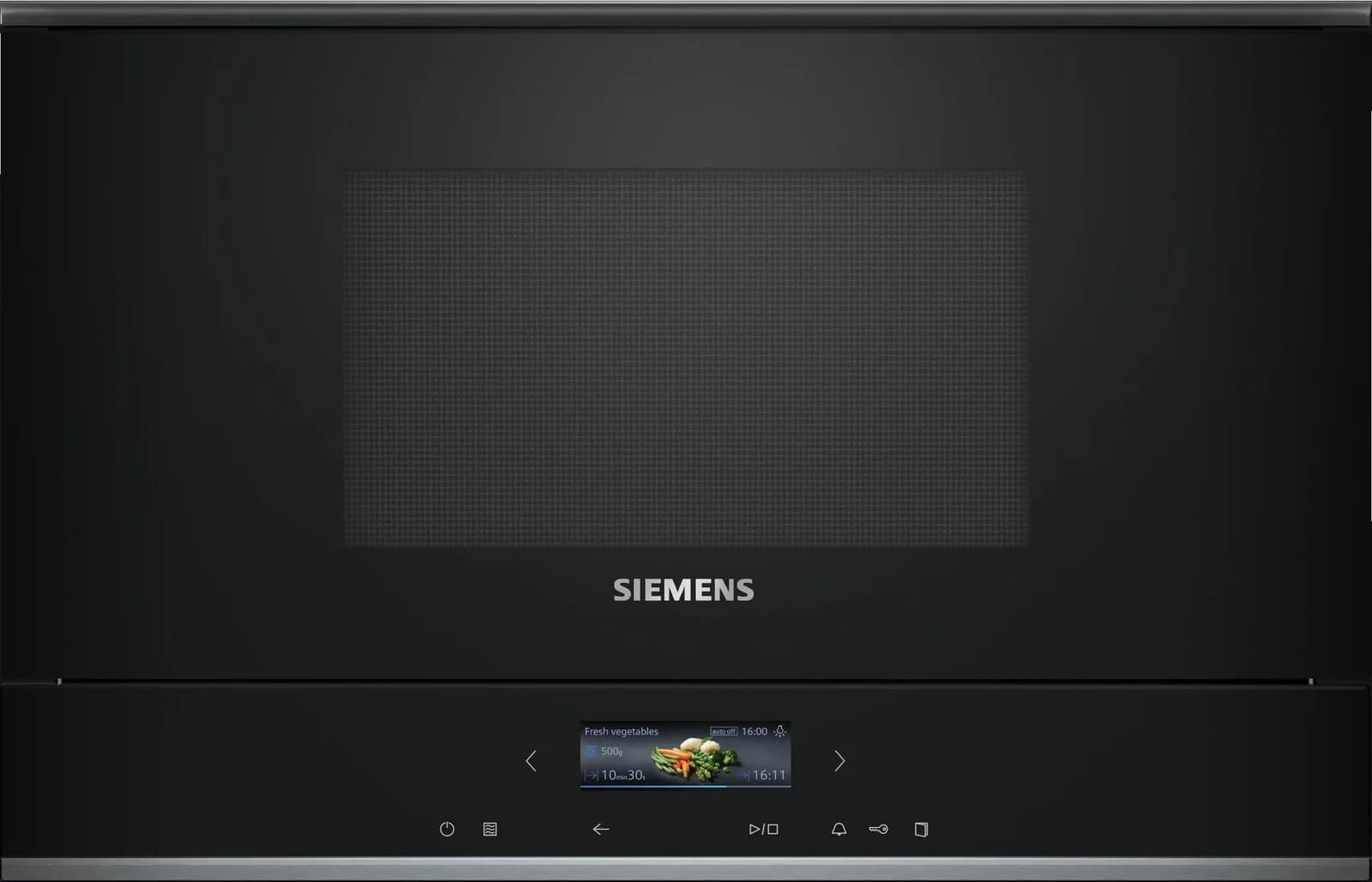 Siemens BF722R1B1 IQ700 Mikrowelle Schwarz/Edelstahl 900W
