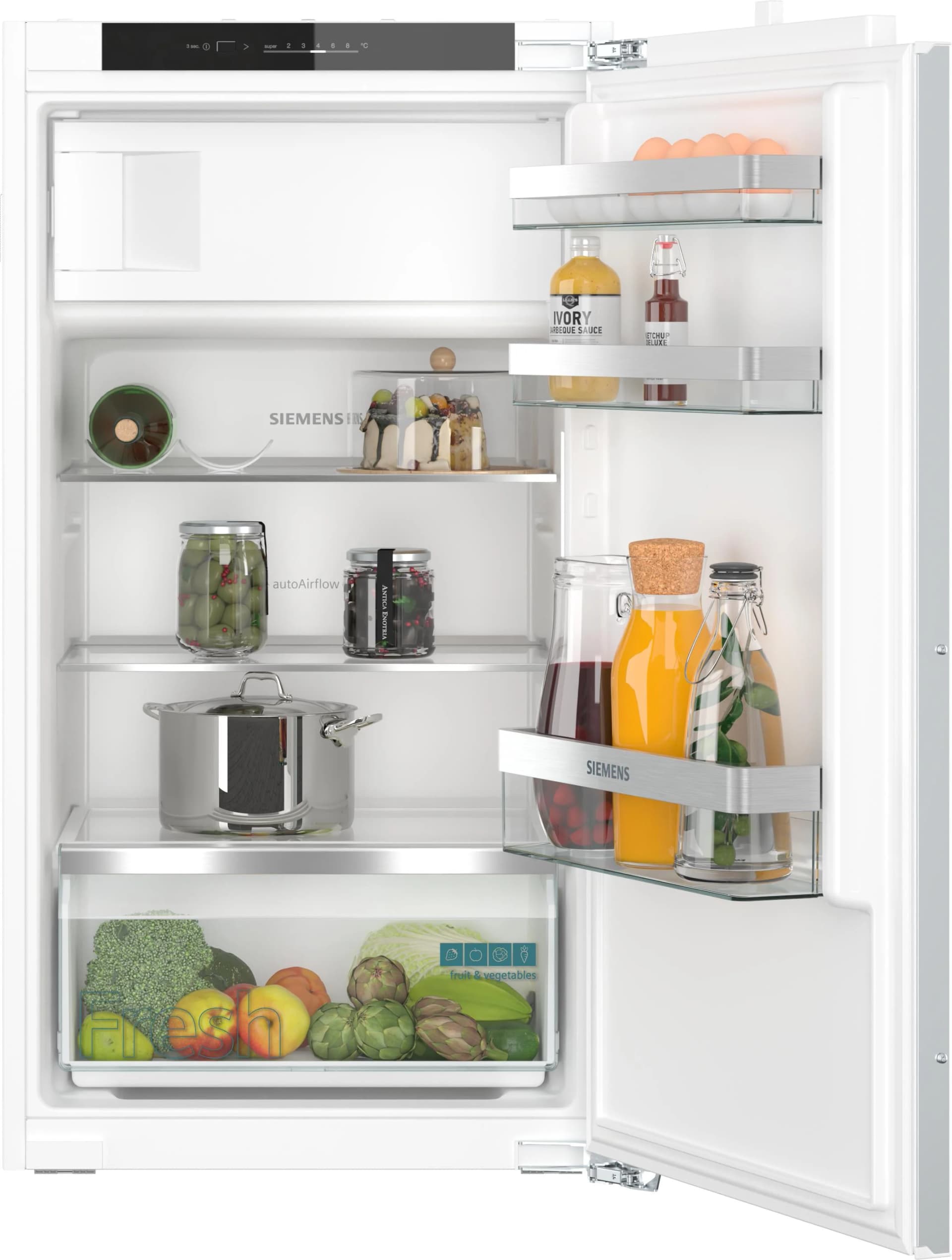 SIEMENS Einbaukühlschrank KI32LVFE0 Silber LED-Innenbeleuchtung