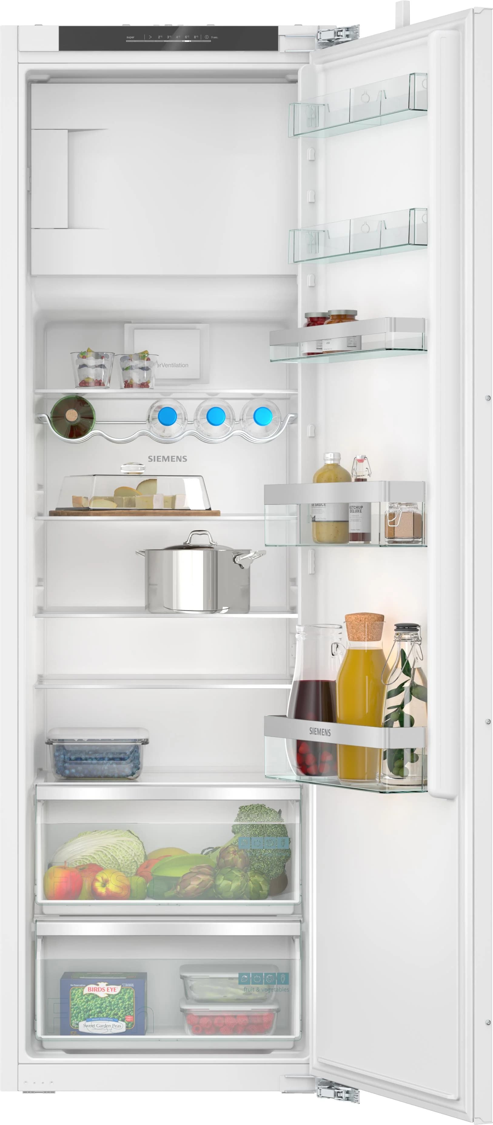 Siemens Einbaukühlschrank KI82LVFE0 iQ300 Silber Weiß