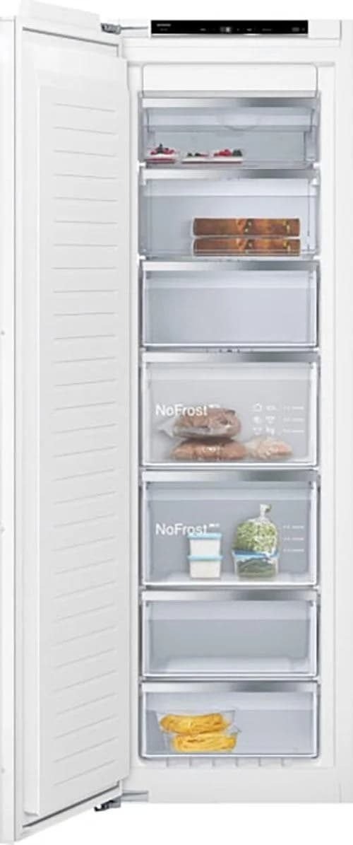 Moderner Gefrierschrank in Silber